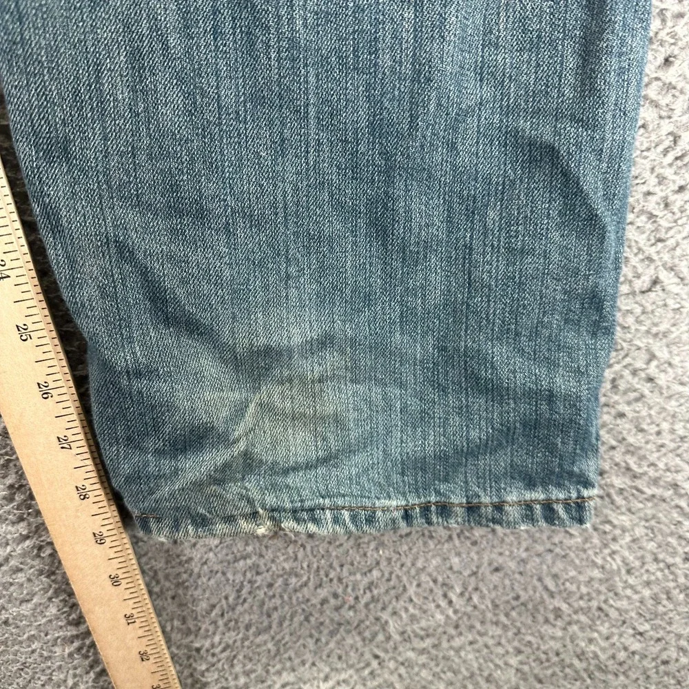 Levi's 559 Jeans Mens 38x30 Blue Cotton Denim Straight‎ Leg Baggy Faded Workwear